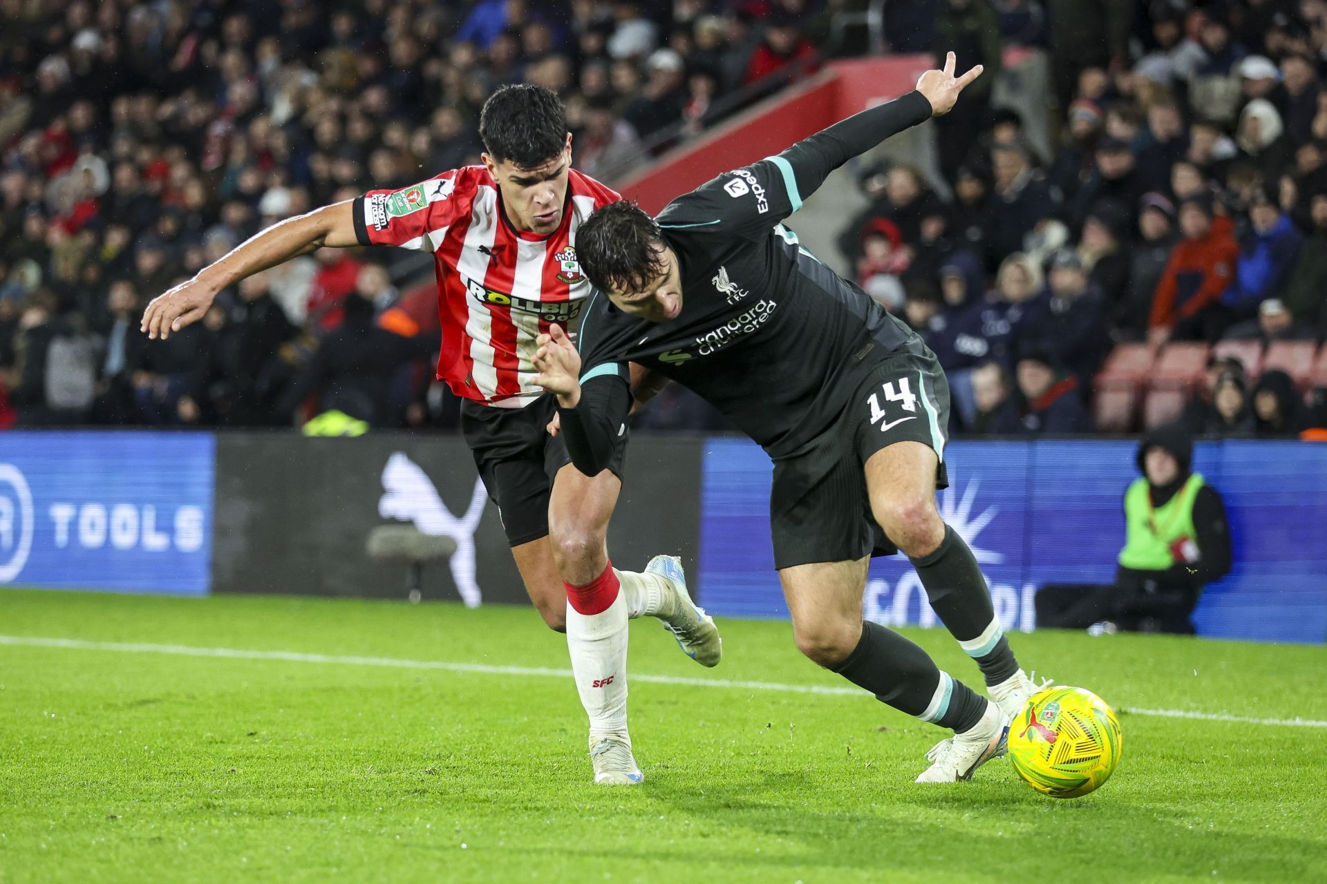 Southampton v Liverpool - Carabao Cup Quarter Final - Source: Getty