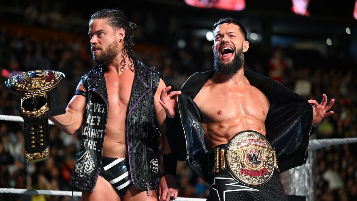 JD McDonagh and Finn Balor only had three World Tag Team Title defenses in 175 days. [Image via WWE.com]