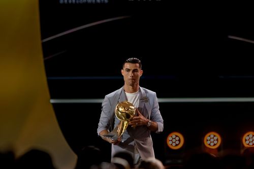 Cristiano Ronaldo attends Globe Soccer Dubai Awards - Source: Getty