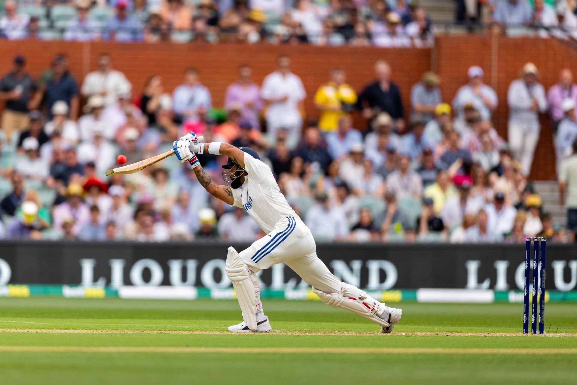 The cover drive is one of Virat Kohli&#039;s favorite shots. [P/C: Getty]