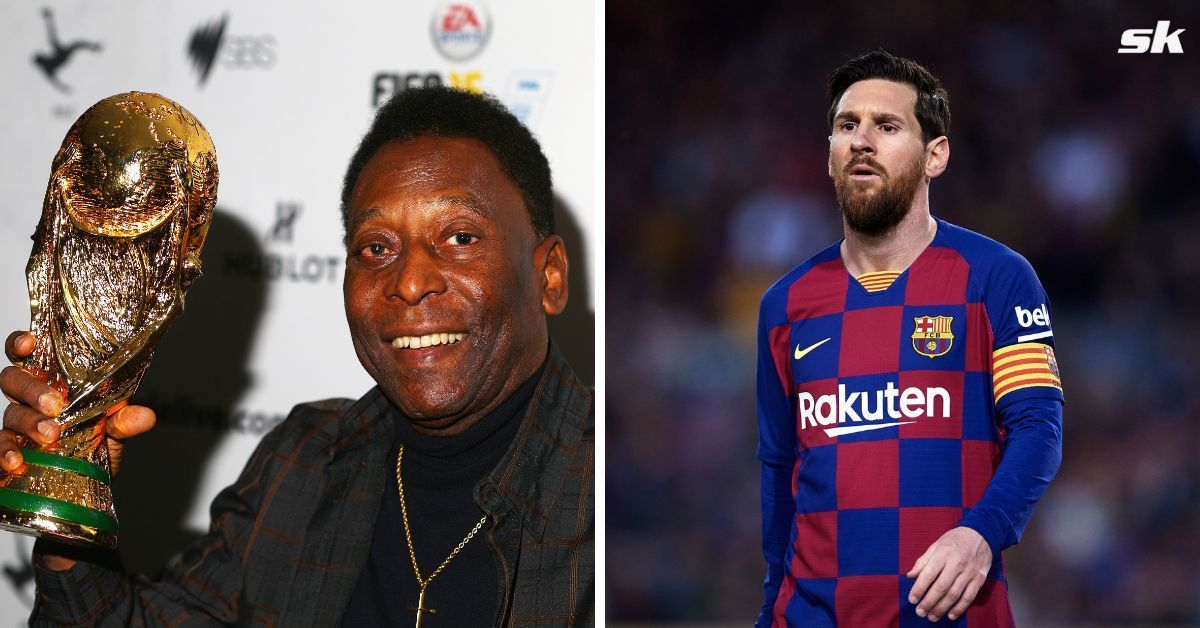 Brazilian legend Pele and Lionel Messi