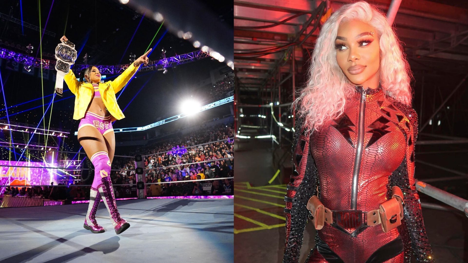 Bianca Belair (left); Jade Cargill (right) - Images via WWE.com