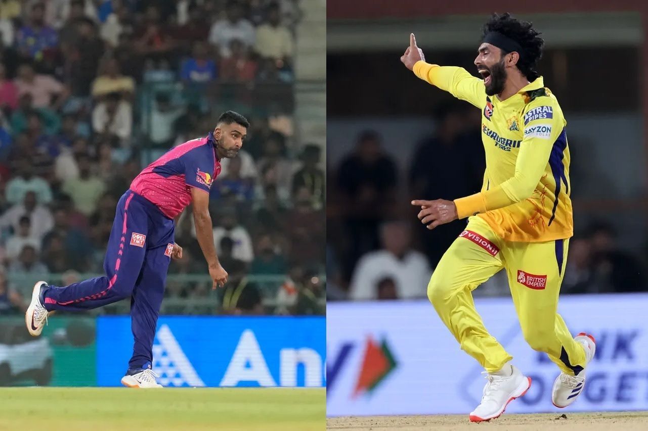 Ravichandran Ashwin (left) and Ravindra Jadeja are among the spin bowlers in CSK&#039;s lineup. [P/C: iplt20.com]