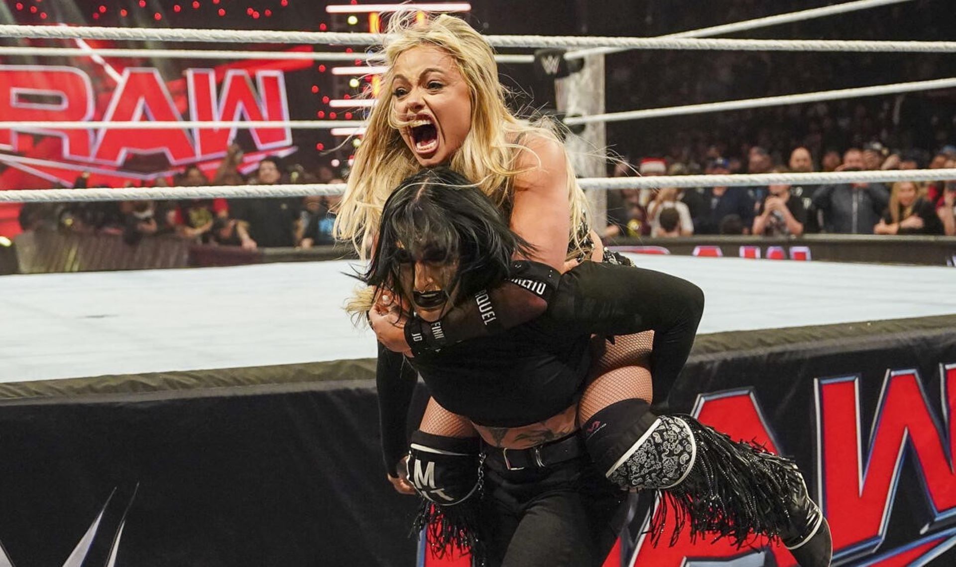 Will Liv Morgan and Rhea Ripley truly end their rivalry at the Netflix Premiere of RAW? (Image Credit: WWE.com).