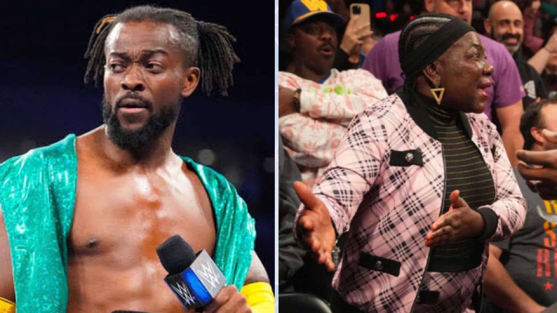 Kofi Kingston and his mother