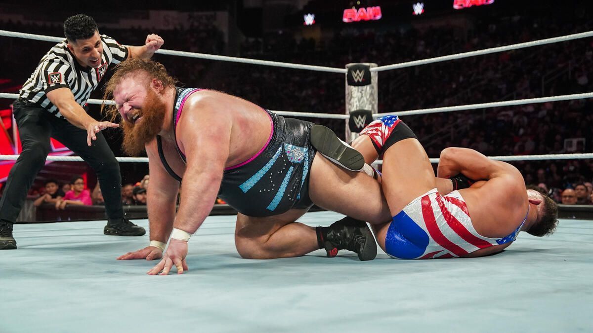 Chad Gable defeated Otis on Monday Night RAW (Image Credits: WWE.com)