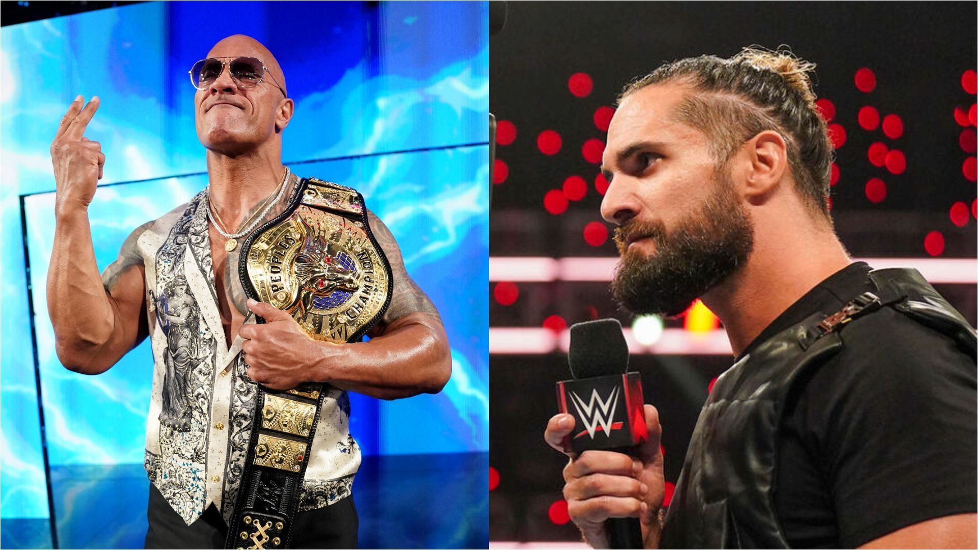 The Rock and Seth Rollins were expected by some fans to interfere in the Men&#039;s WarGames match [Images from WWE.com]