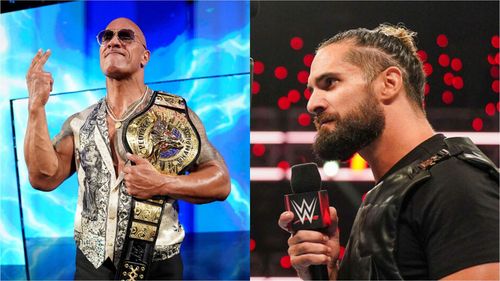 The Rock and Seth Rollins were expected by some fans to interfere in the Men's WarGames match [Images from WWE.com]