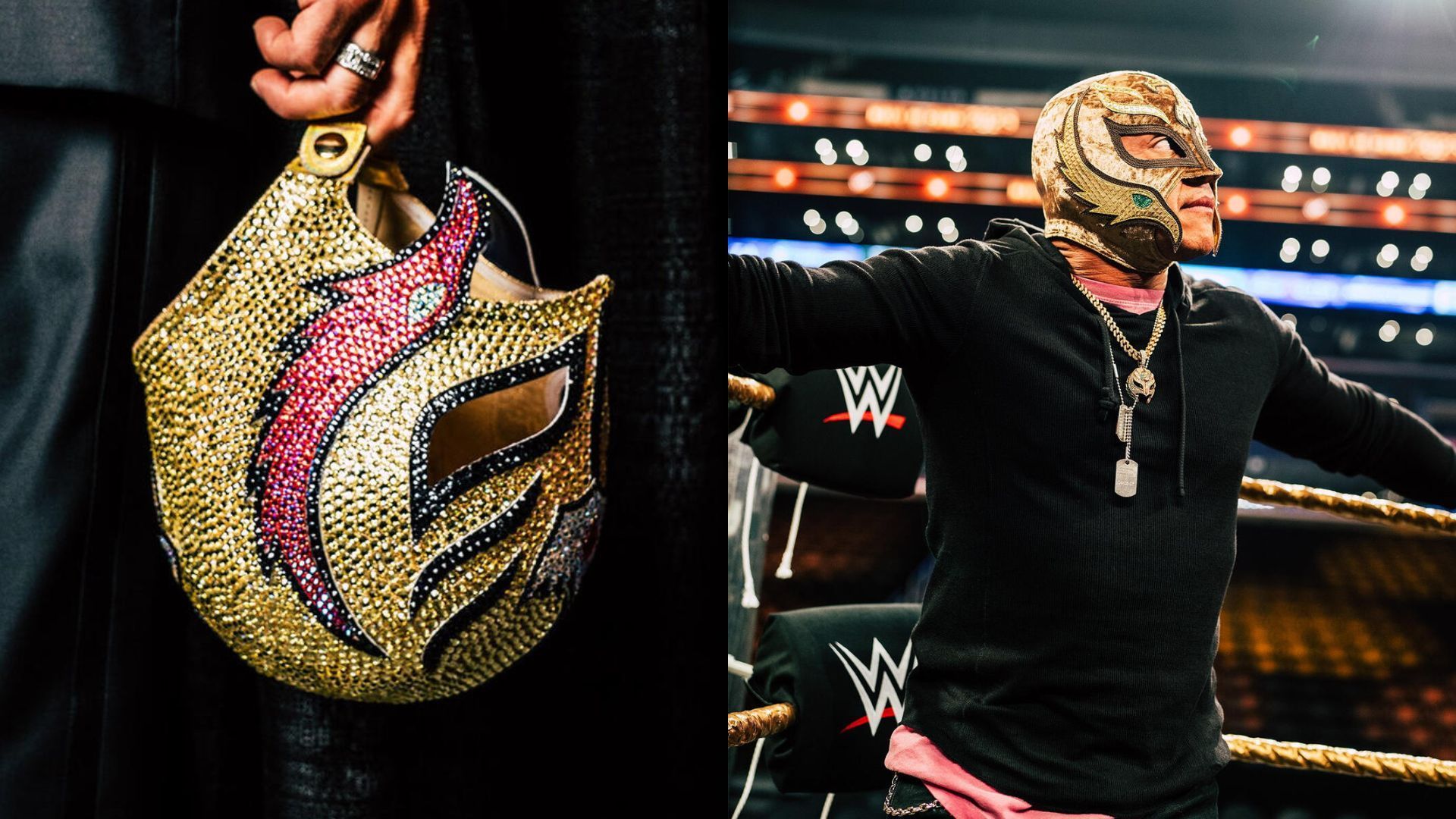 Rey Mysterio is a former WWE Champion. [Images via: WWE.com]