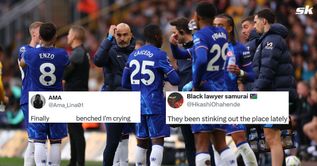“Stinking out the place lately”, “Finally benched I'm crying” - Chelsea fans react as duo dropped to the bench for Ipswich Town clash