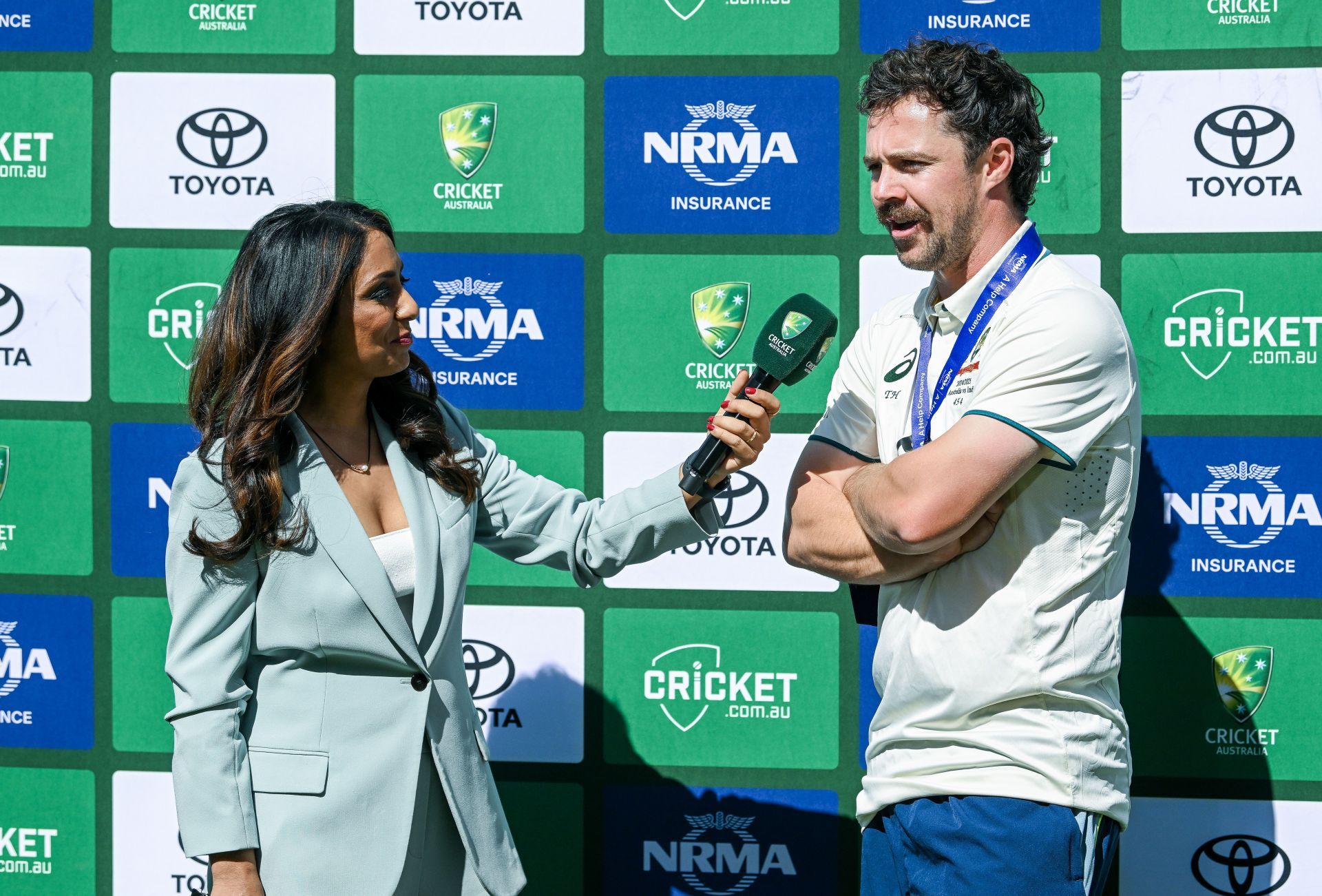 Travis Head (right) was named player of the match for his 140 points. [File image via Getty]