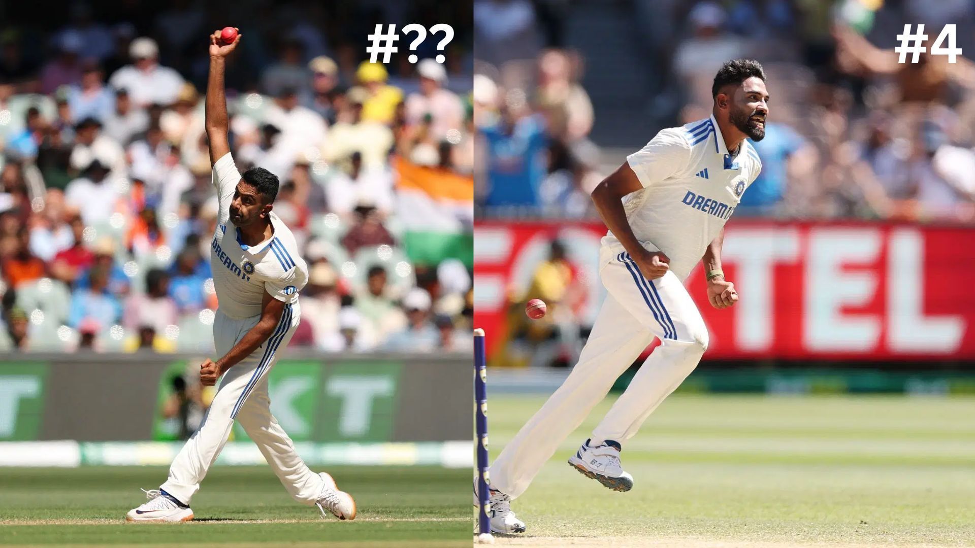 R Ashwin and Mohammed Siraj have been among India