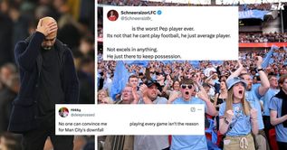 “Worst Pep player ever”, “Very mid” - Fans slam Manchester City star for his performance in 2-1 loss against Aston Villa