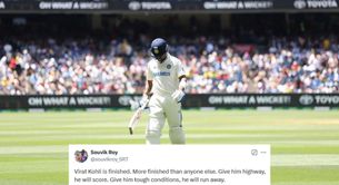 "Virat Kohli is finished" - Fans react as star batter departs for 5 in BGT 2024-25 4th Test