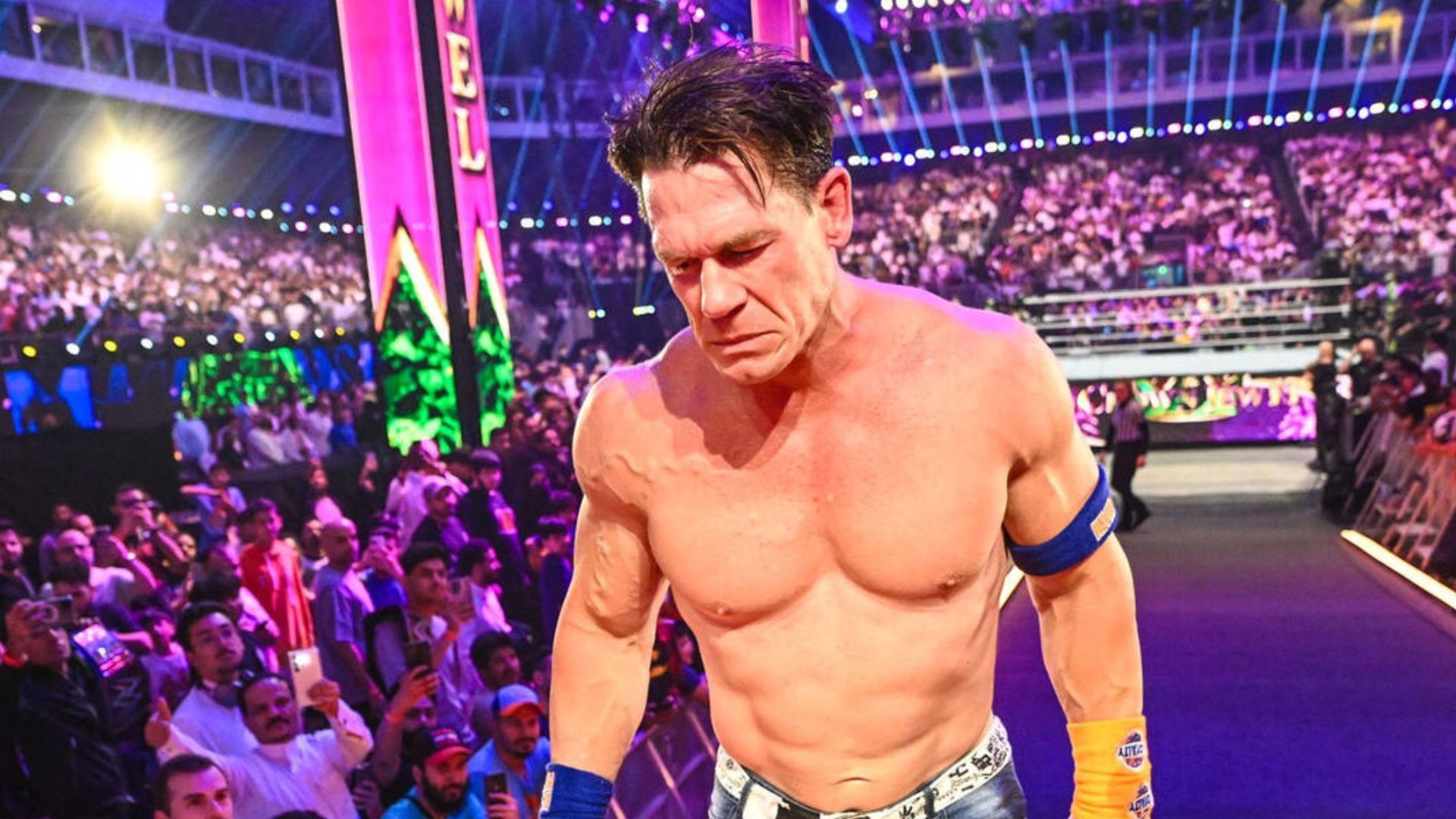 John Cena at Crown Jewel 2023! [Image credit: WWE.com]