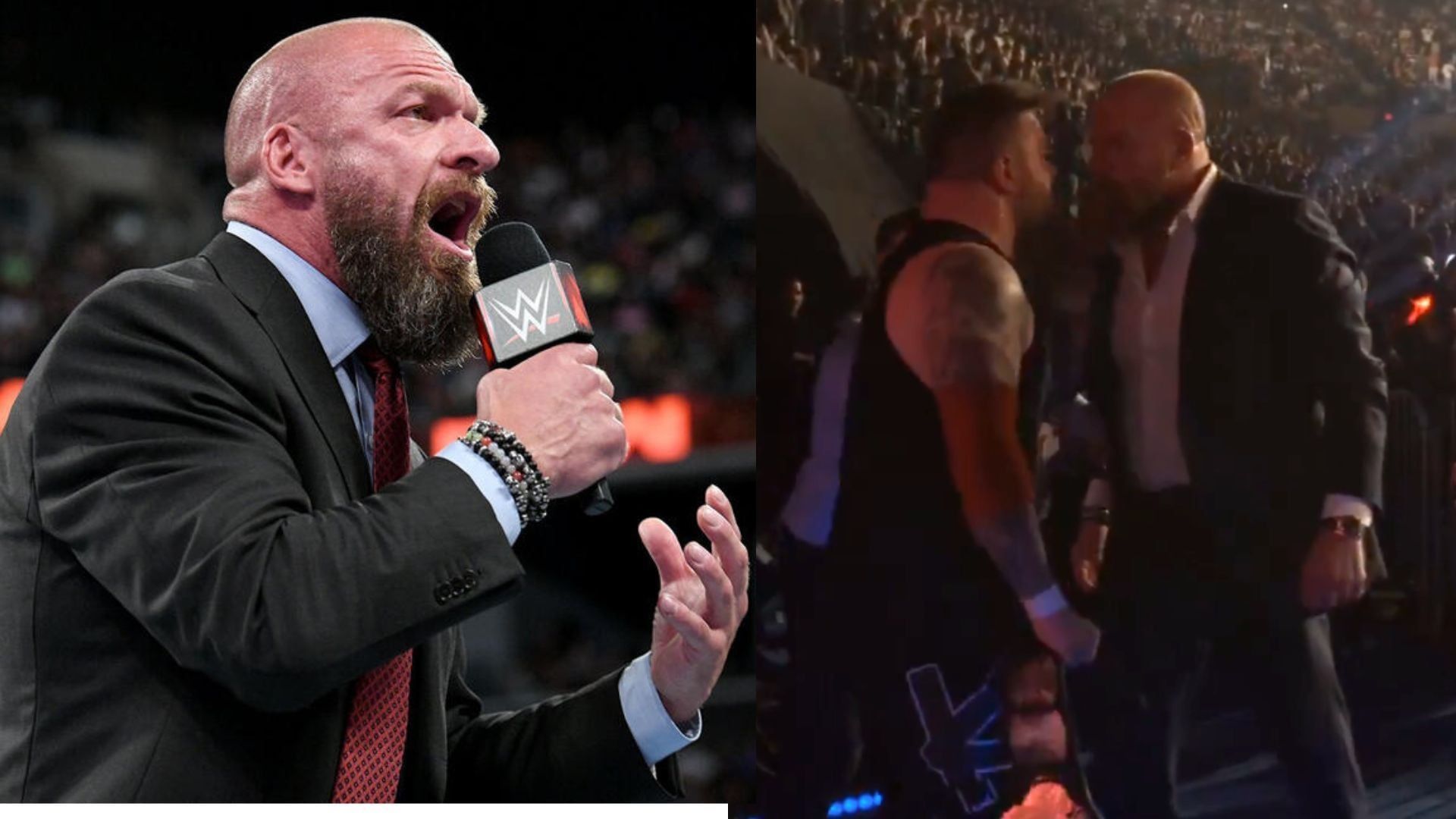 Owens and Triple H had an altercation following Saturday Night