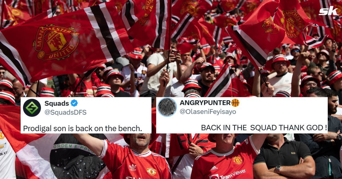 Manchester United fans react as Ruben Amorim recalls Marcus Rashford to squad for Newcastle United clash. Images via Getty, Twitter - @SquadsDFS , @OlaseniFeyisayo