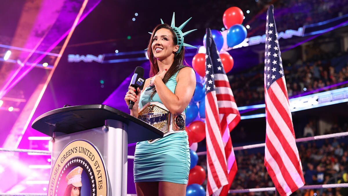 Chelsea Green had her United States Championship celebration on SmackDown [Image: WWE.com]