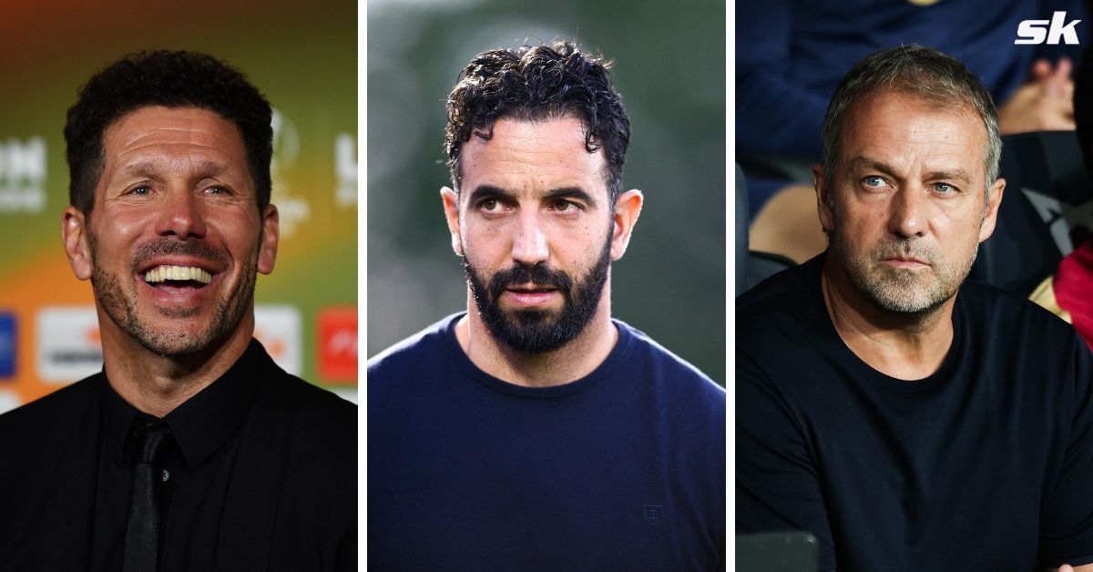 L to R: Diego Simeone, Ruben Amorim and Hansi Flick (All images sourced from Getty)