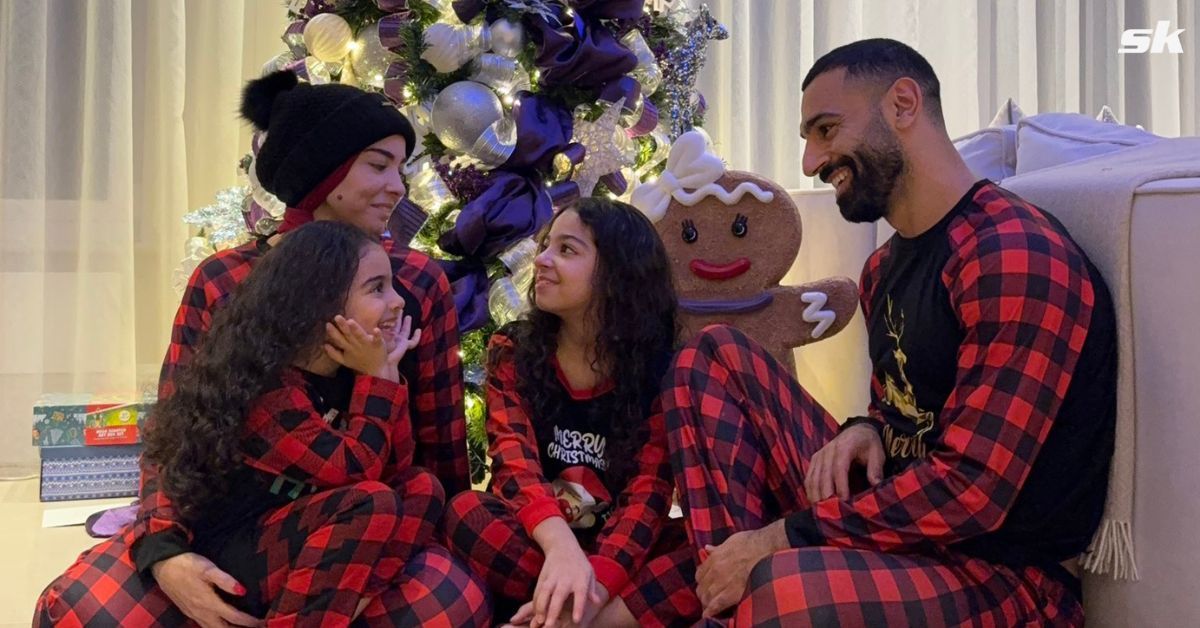 Mohamed Salah shares Christmas photo alongside family on social media. Image via X- @MoSalah