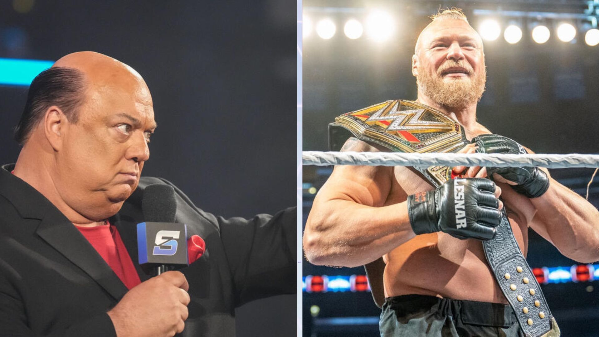 Brock Lesnar is a former Paul Heyman guy. [Images Source: WWE.com]