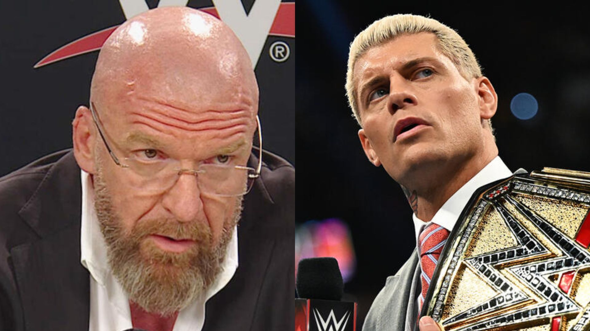 Triple H on the left and Cody Rhodes on the right (Image Credits: WWE.com)