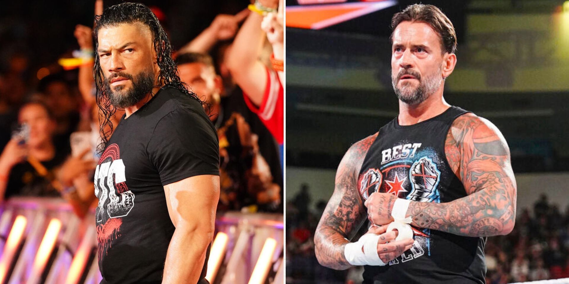 Roman Reigns and CM Punk are major WWE stars (Images via WWE.com)