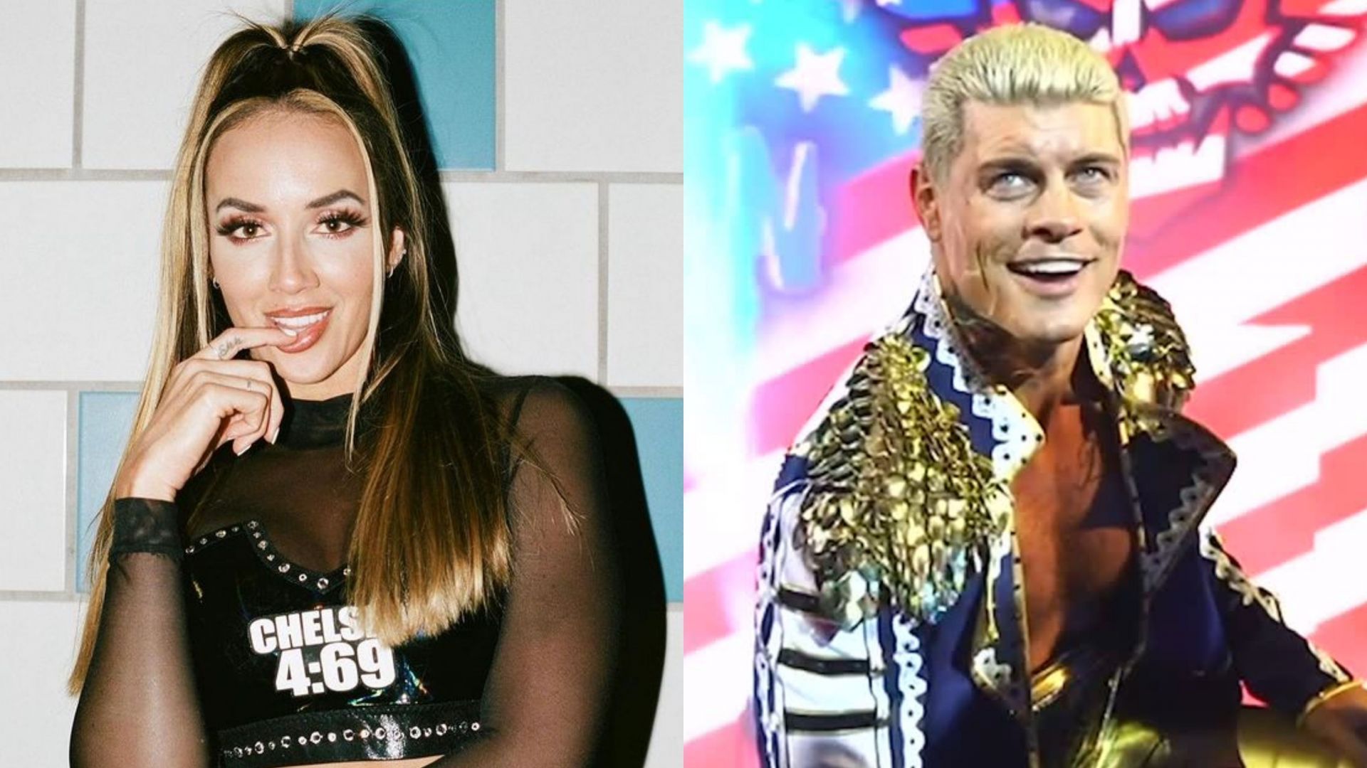 Chelsea Green [left] and Cody Rhodes [right] (Images credit: the superstars