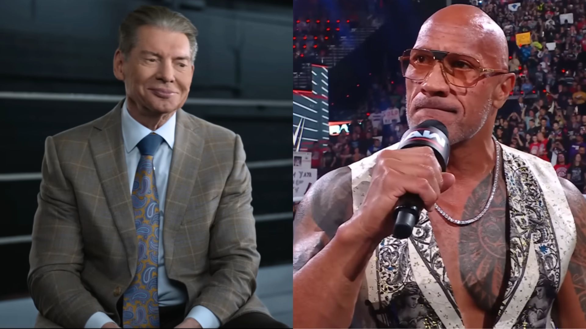 Vince McMahon and The Rock. [Images via WWE