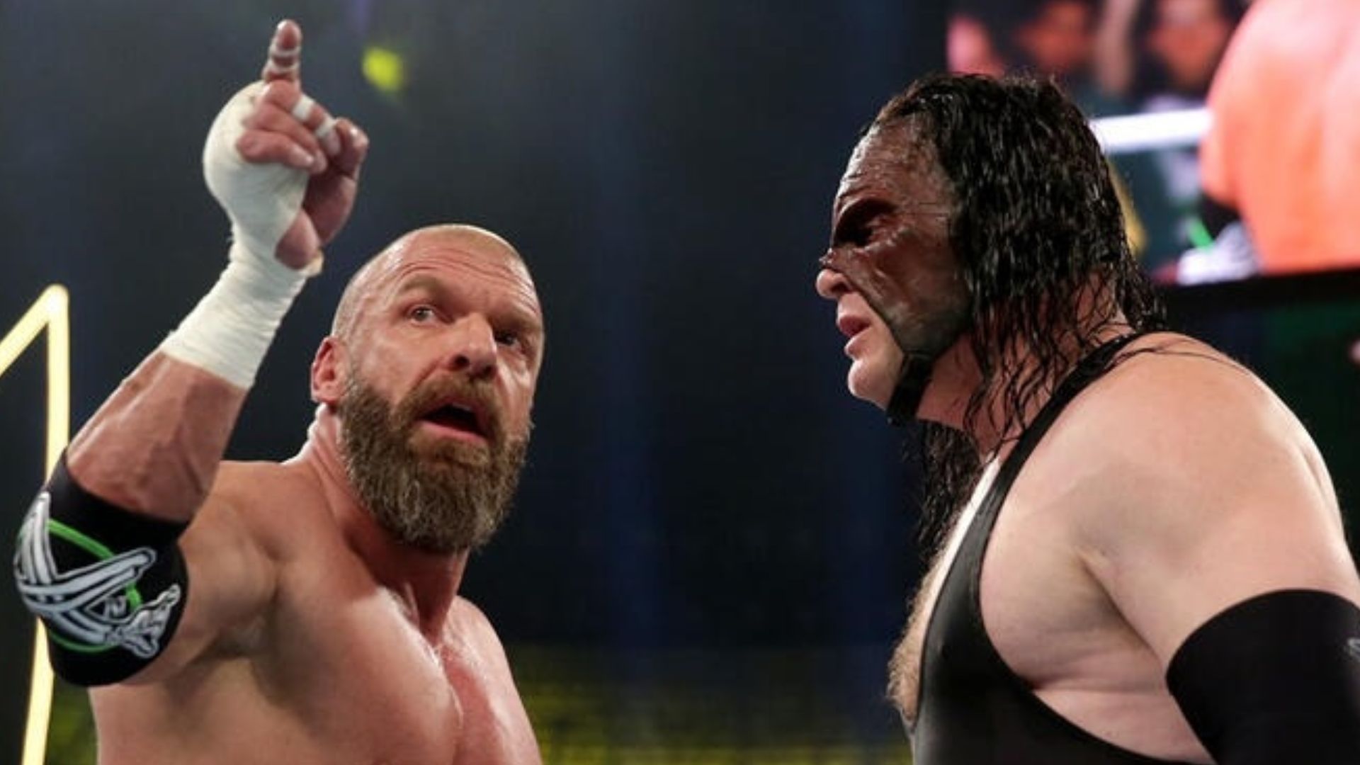 Triple H and Kane at Crown Jewel 2018. [Image via WWE.com]