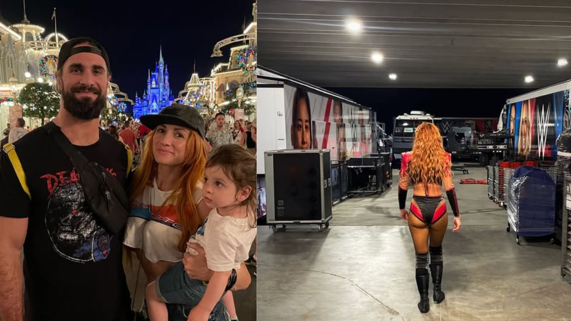 Becky Lynch along with Seth Rollins and their daughter Roux (Image Credits: Her Instagram)