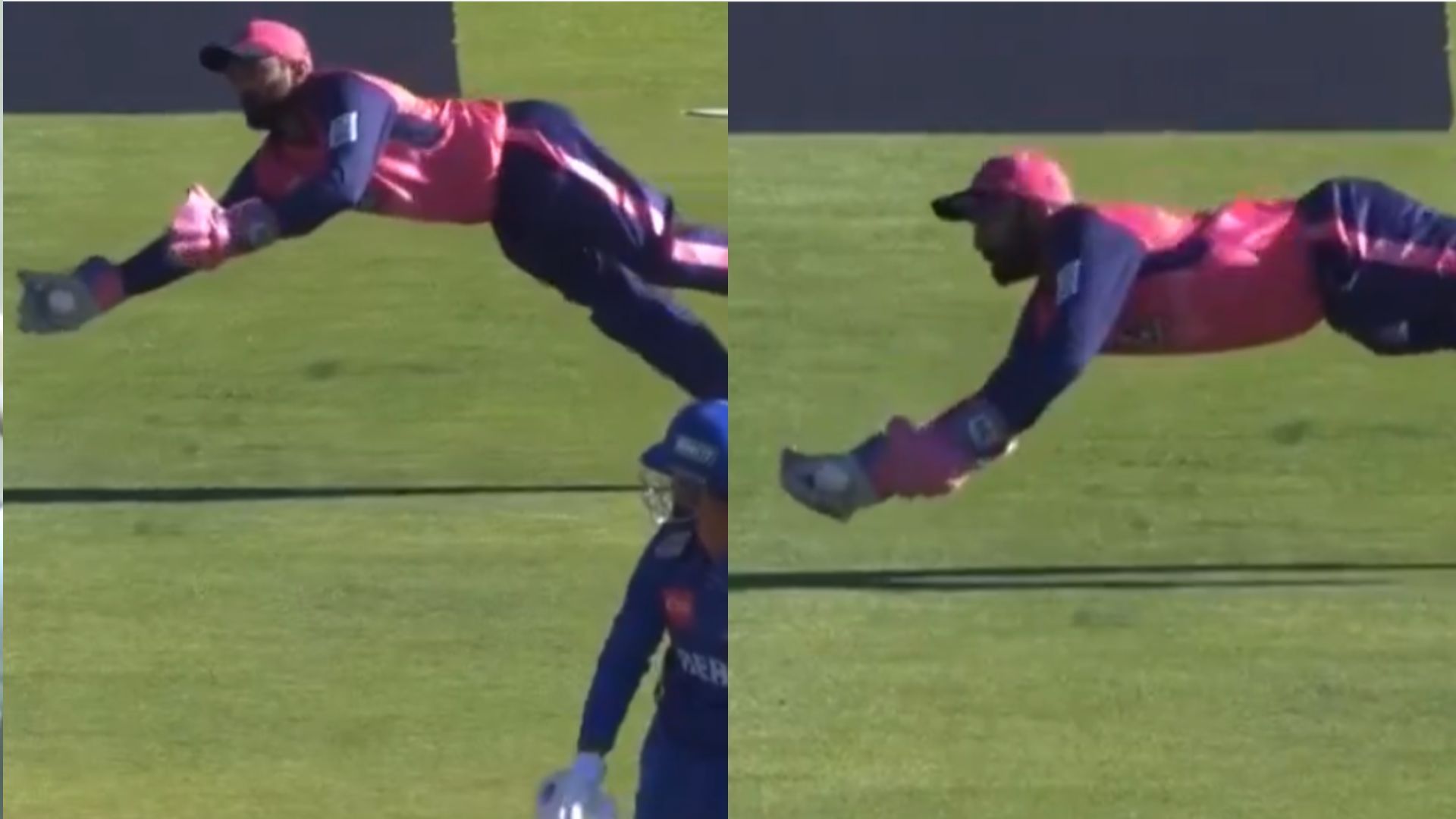 Dinesh Karthik took a stunning catch in the SA20 [Image credits: SA20_League on X]