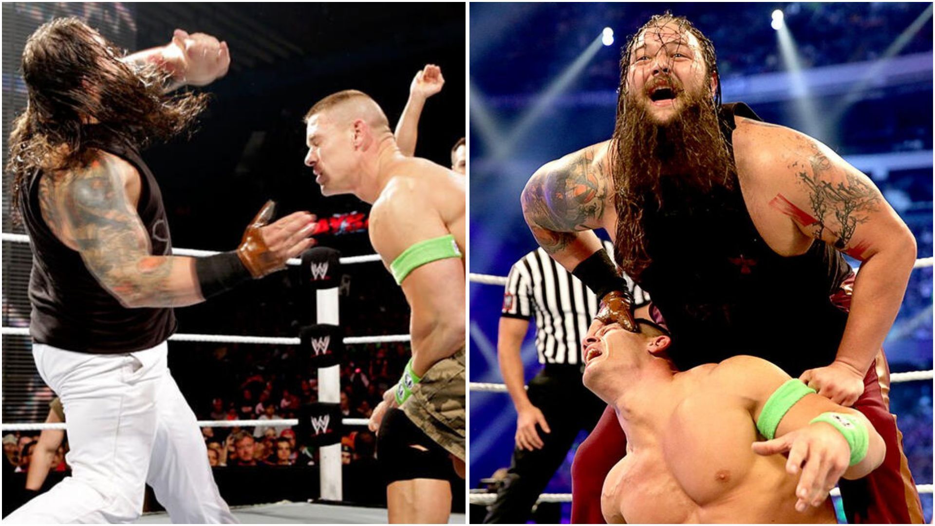 John Cena and Bray Wyatt. (Photos: WWE.com)