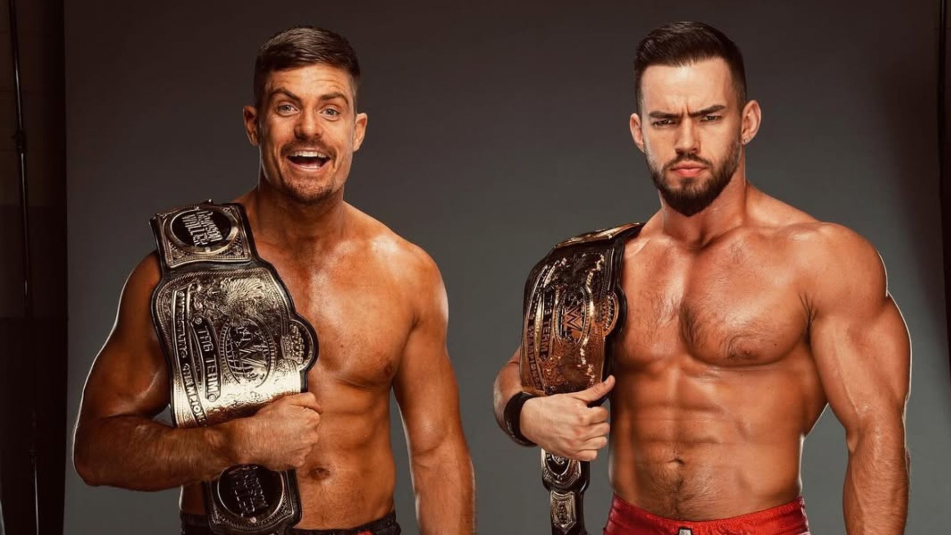 Austin Theory and Grayson Waller are former WWE Tag Team Champions! [Image credit: Theory