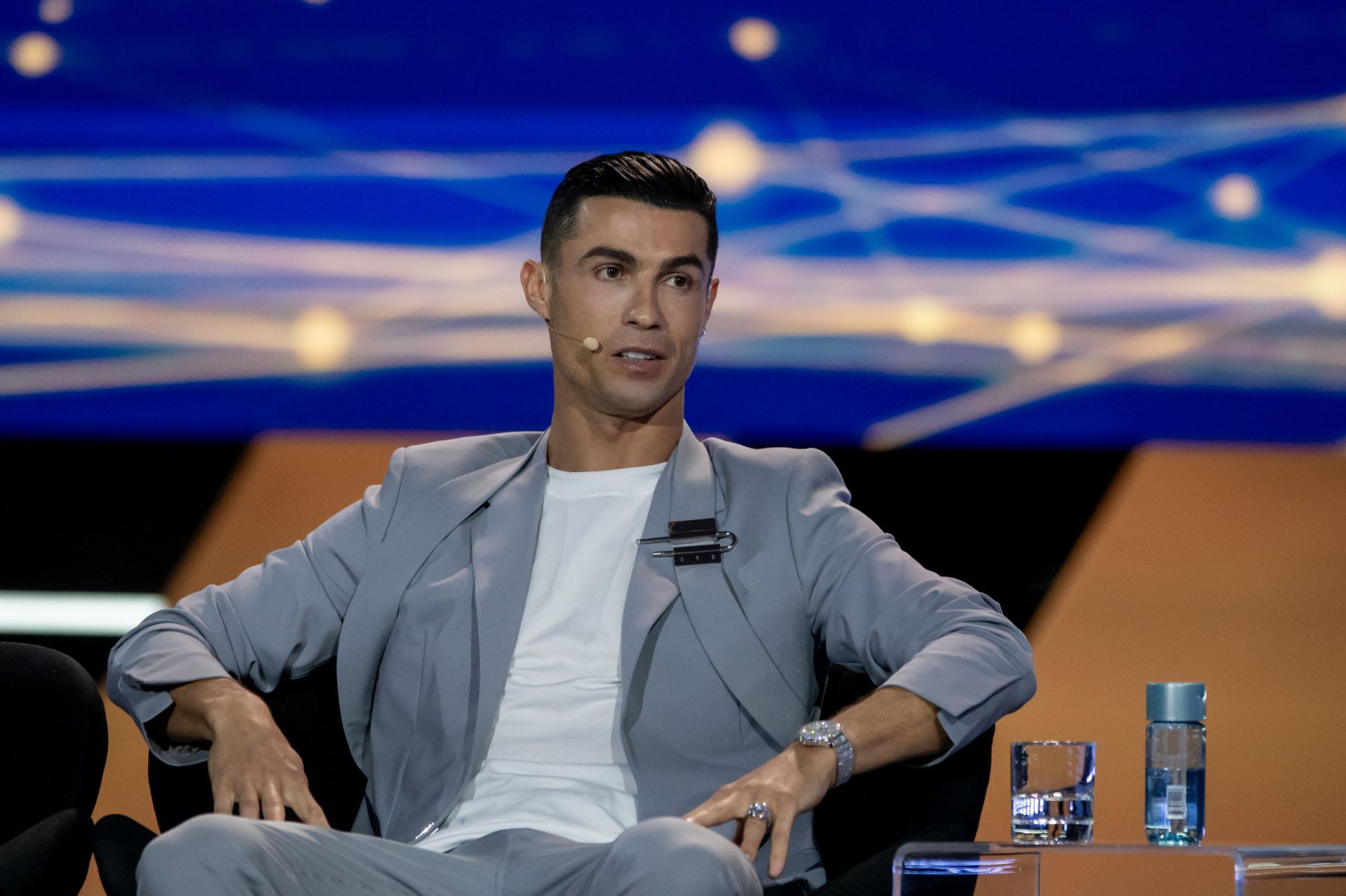 Cristiano Ronaldo attends Globe Soccer Dubai Awards - Source: Getty