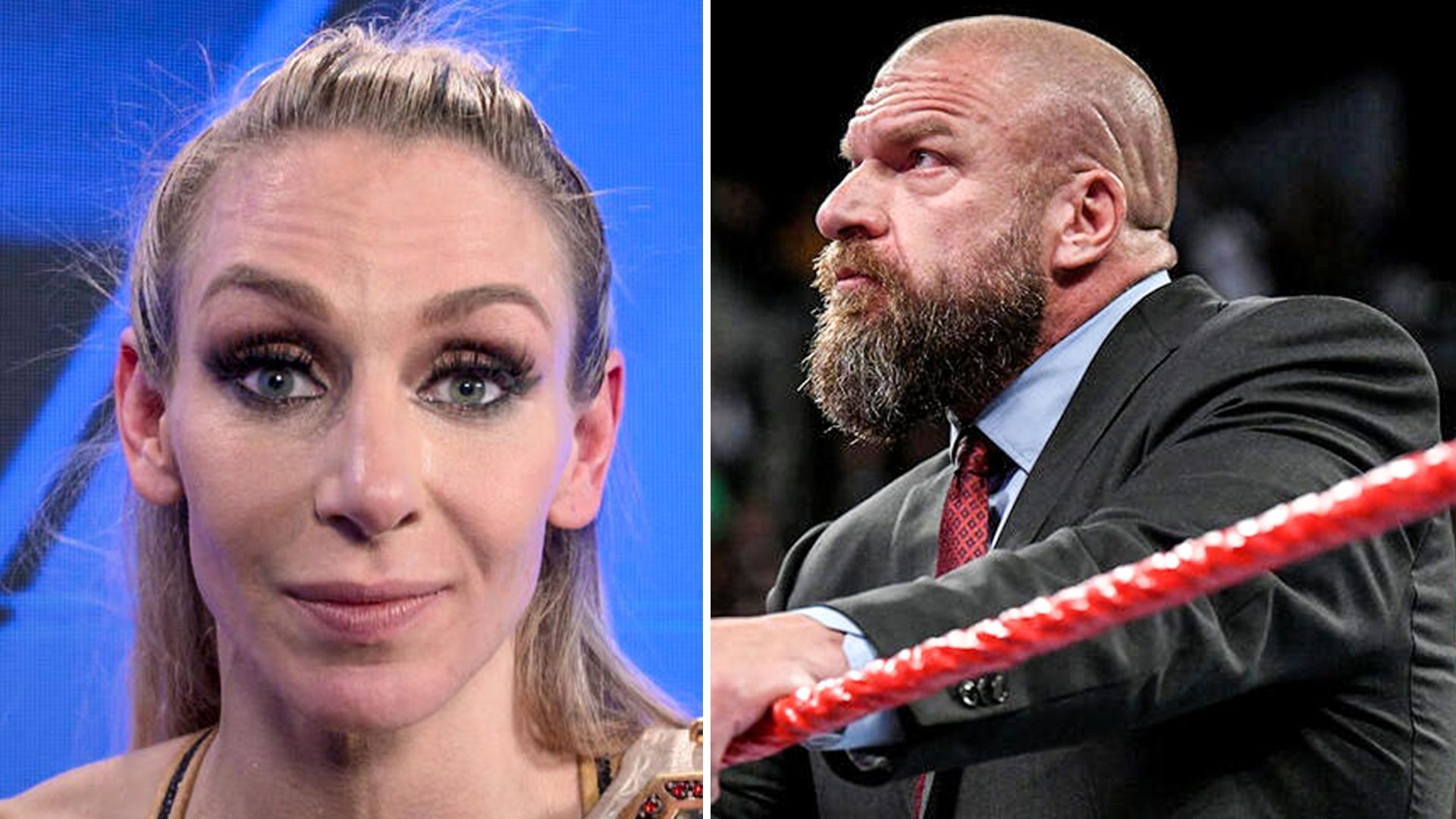 Charlotte Flair (left), Triple H (right) [Photo credits: WWE.com]