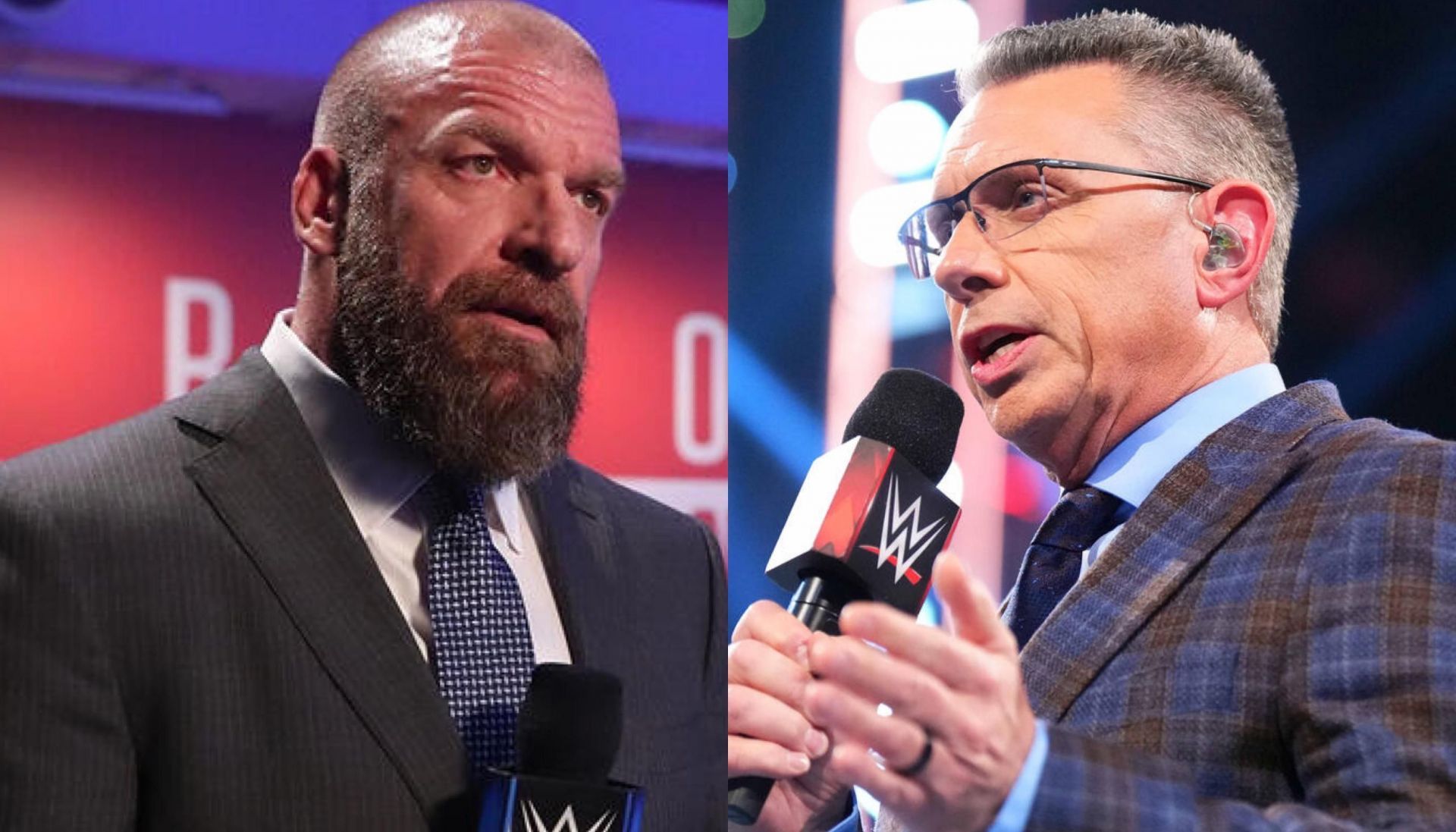 Triple H (left) and Michael Cole (right) [Image Credits: wwe.com]