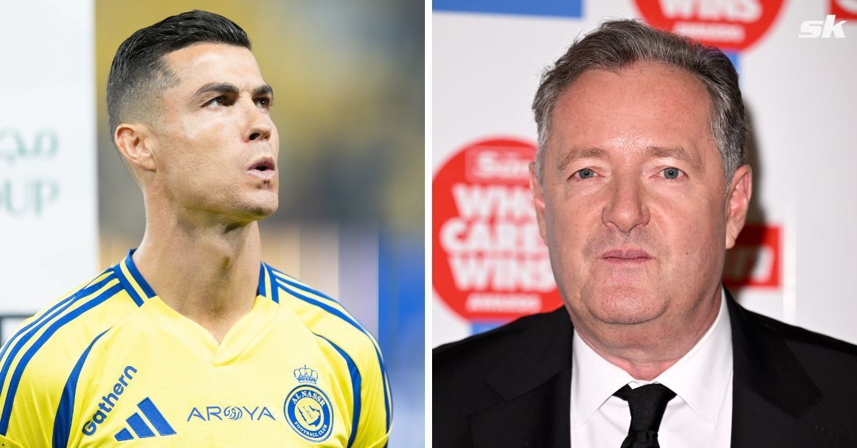 Cristiano Ronaldo and Piers Morgan.