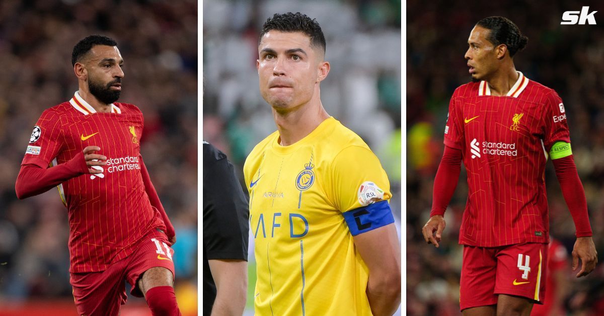 Mohamed Salah, Cristiano Ronaldo and Virgil van Dijk