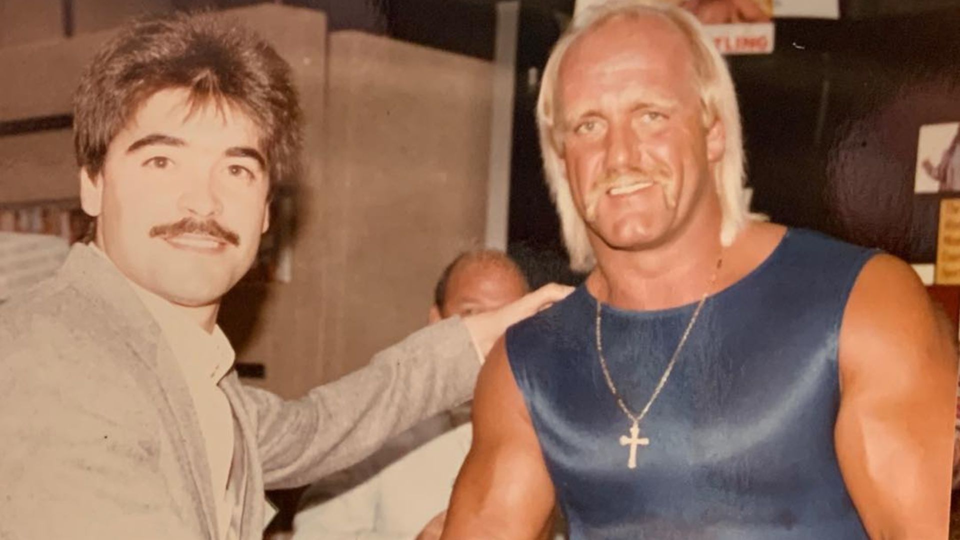 A vintage photo of Vince Russo and Hulk Hogan (Image via Vince Russo/Instagram)