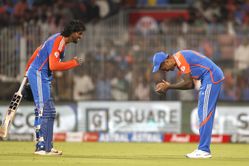 [Watch] Captain Suryakumar Yadav bows down to Tilak Varma after match-winning 72* in IND vs ENG 2025 2nd T20I