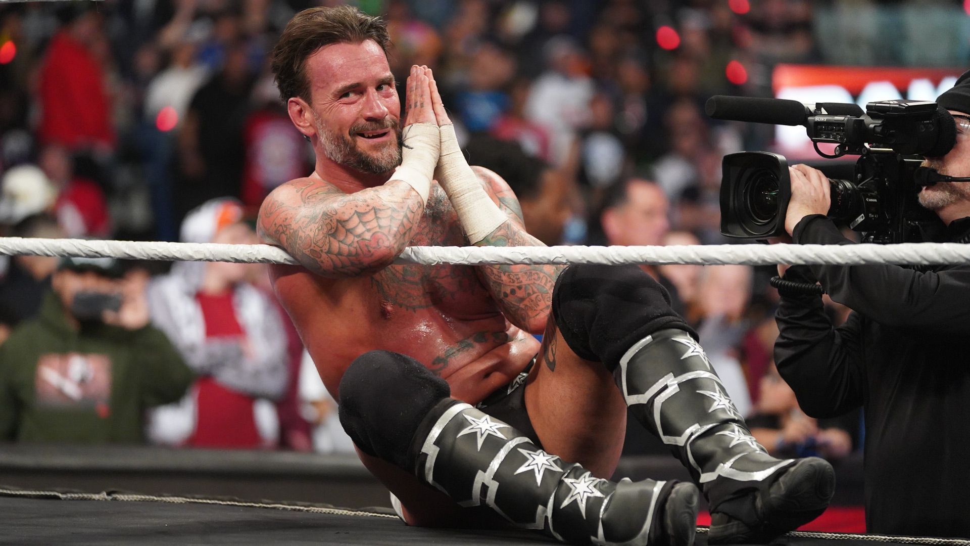 CM Punk celebrates WWE RAW win over Seth Rollins