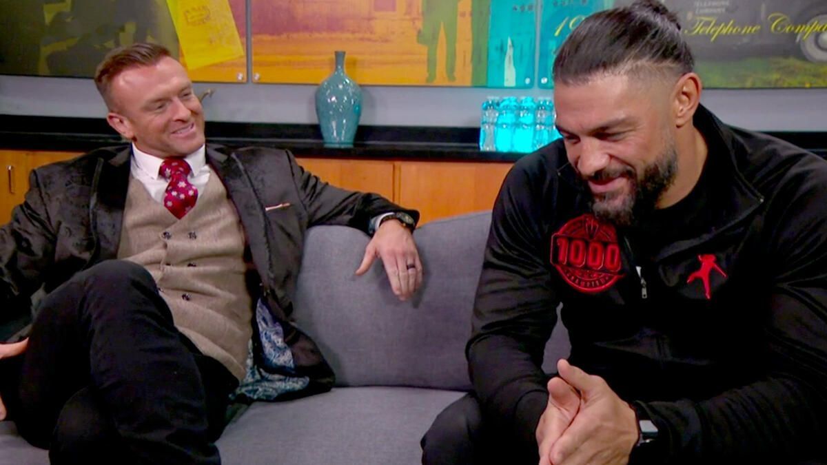 Nick Aldis and Roman Reigns on SmackDown! (Image from WWE