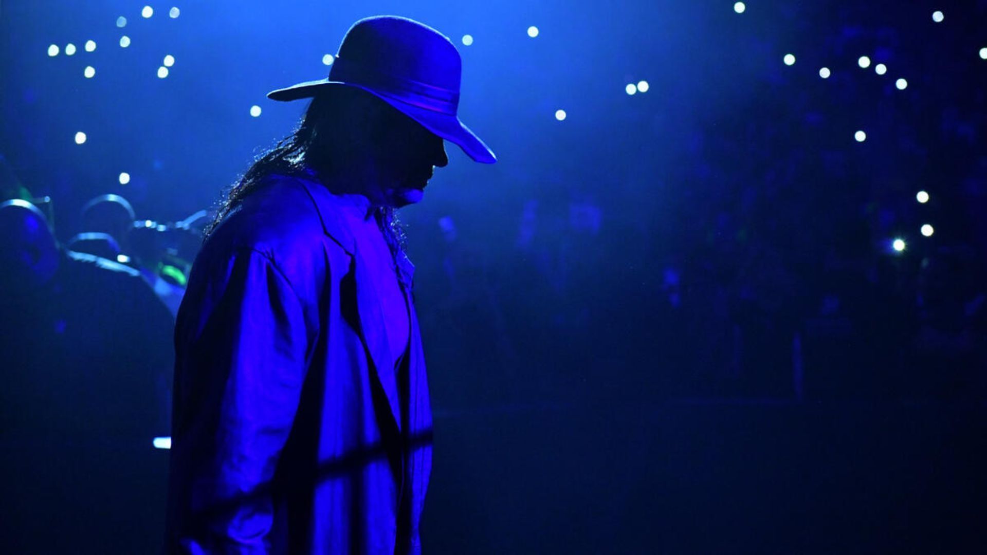 The Undertaker during his entrance [Image via wwe.com]