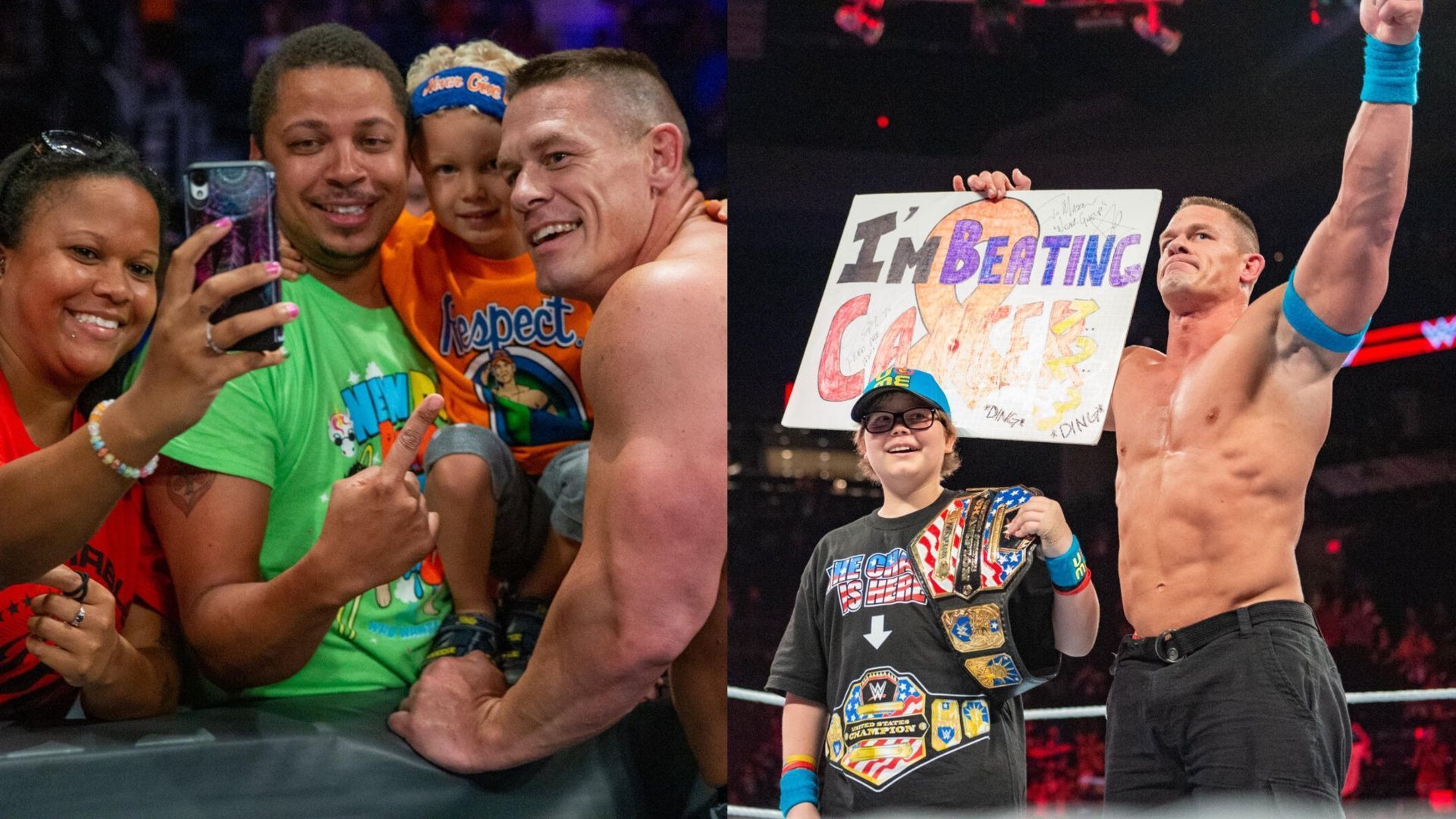 John Cena with his fans (Images via WWE.com)