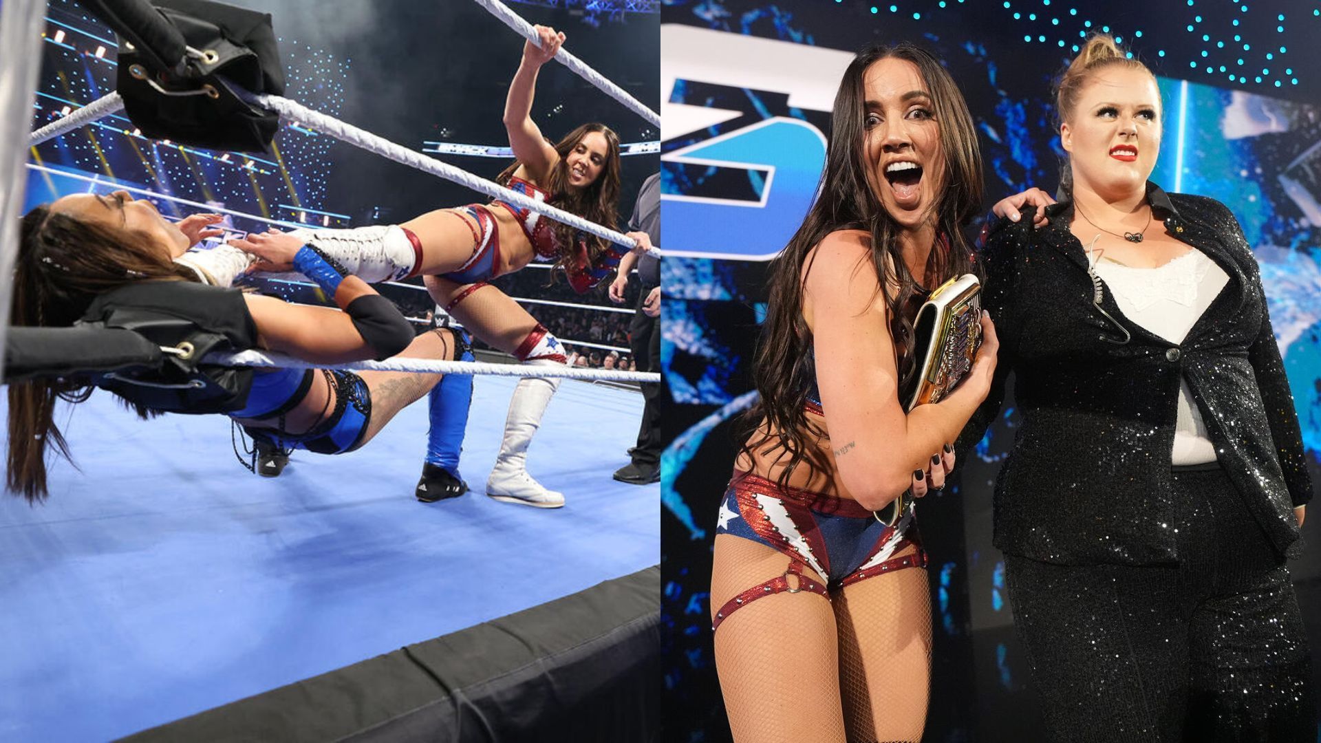 Chelsea Green held onto her title on SmackDown. [Images via WWE.com]