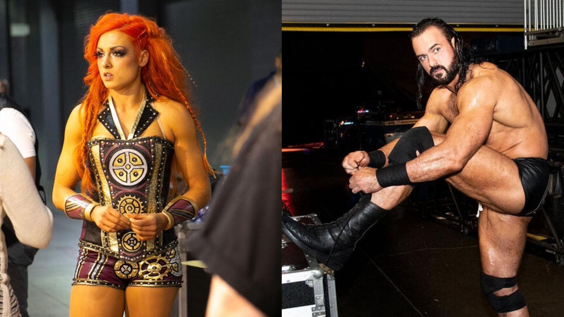 Drew McIntyre and Becky Lynch! (photos from WWE.com)