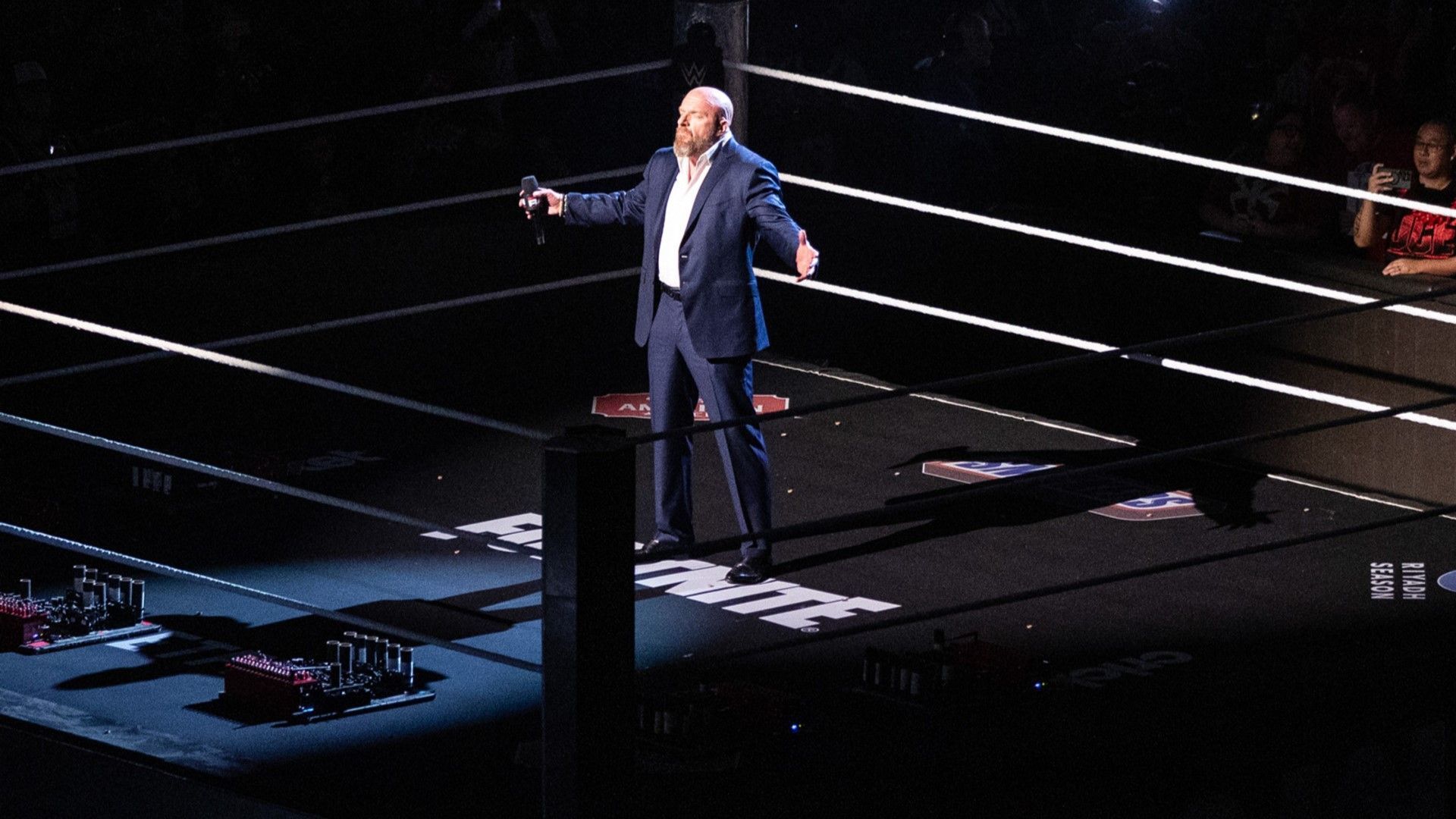 WWE CCO Triple H at the WWE RAW Netflix premiere