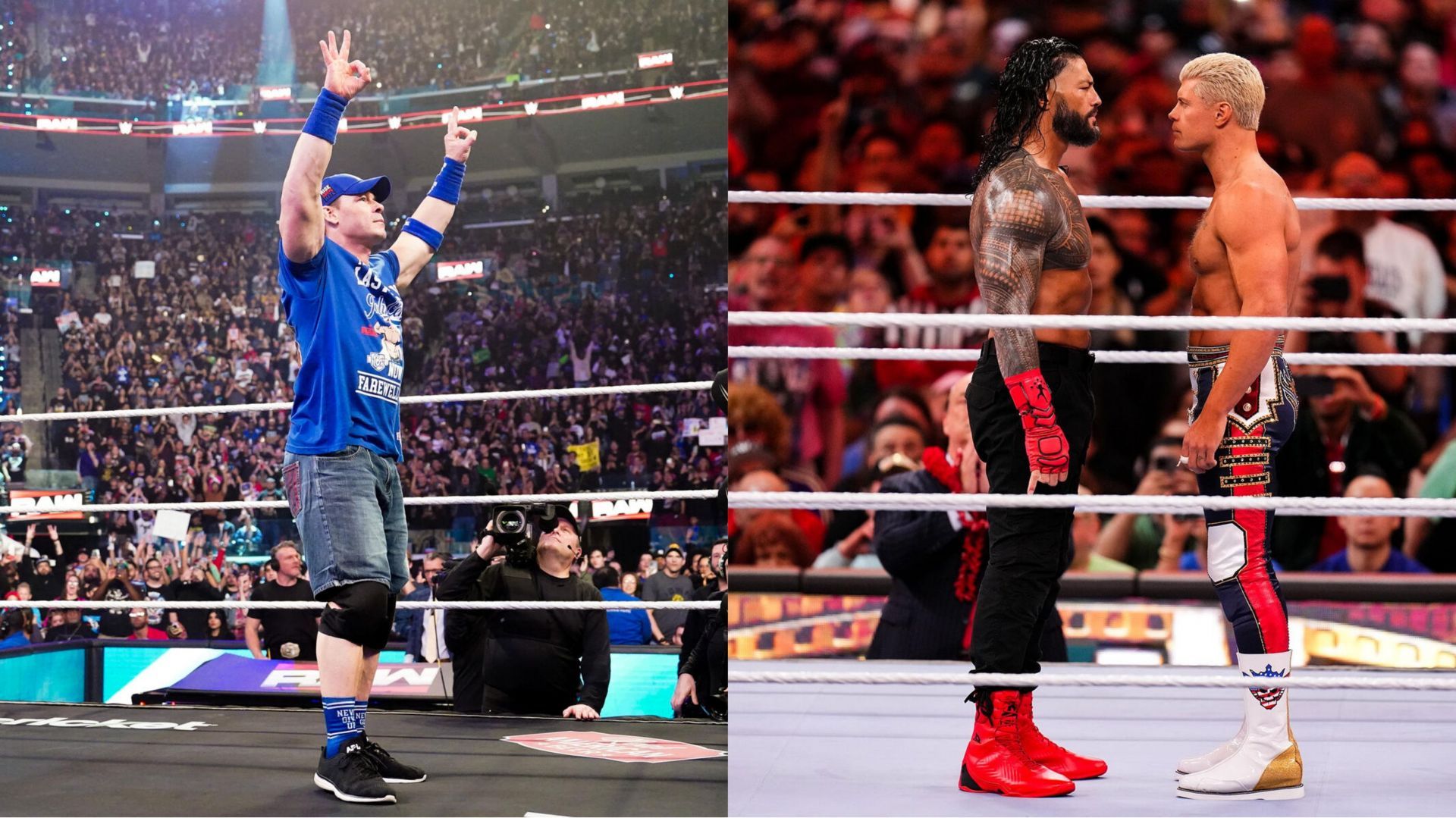 WWE Raw, Roman Reigns, John Cena, Drew Mcintyre, 