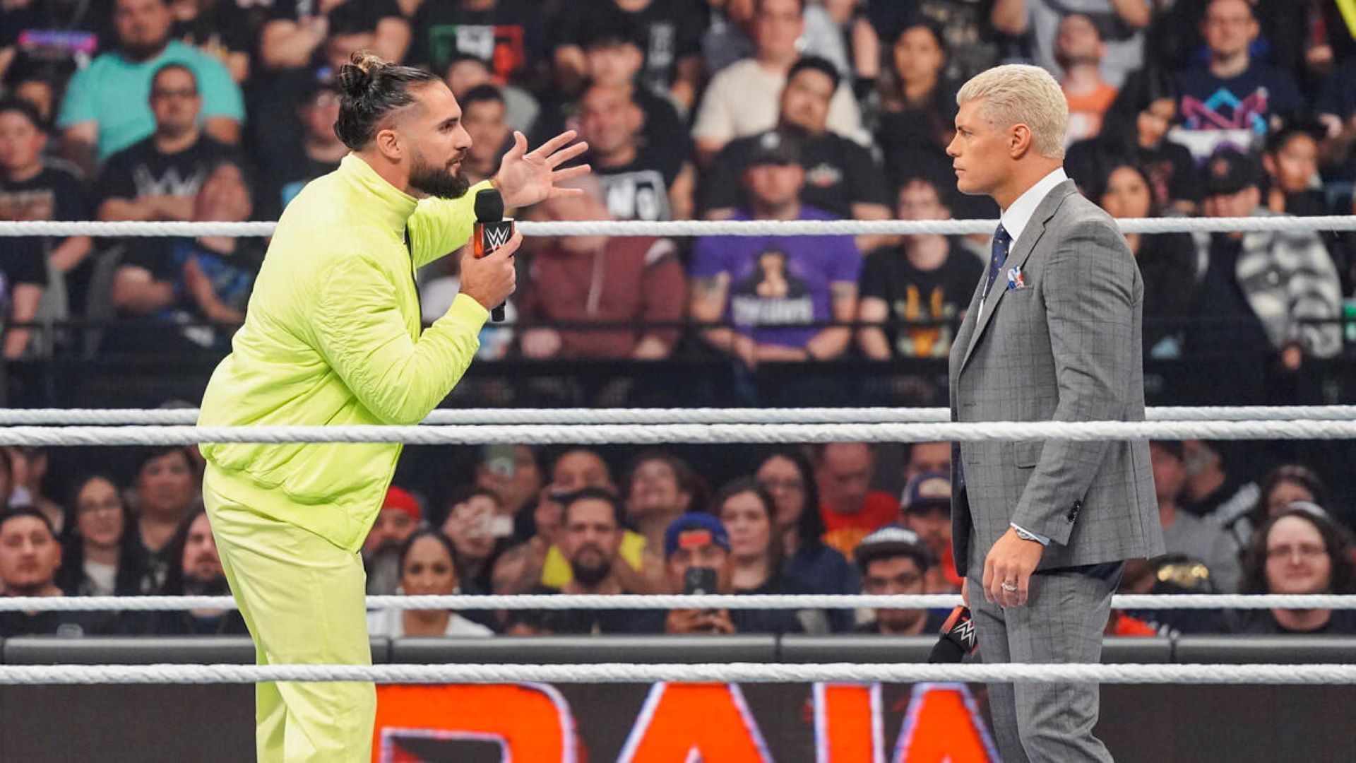 Seth Rollins and Cody Rhodes portray different versions of heroic Superstars. (Image Credit: WWE.com).